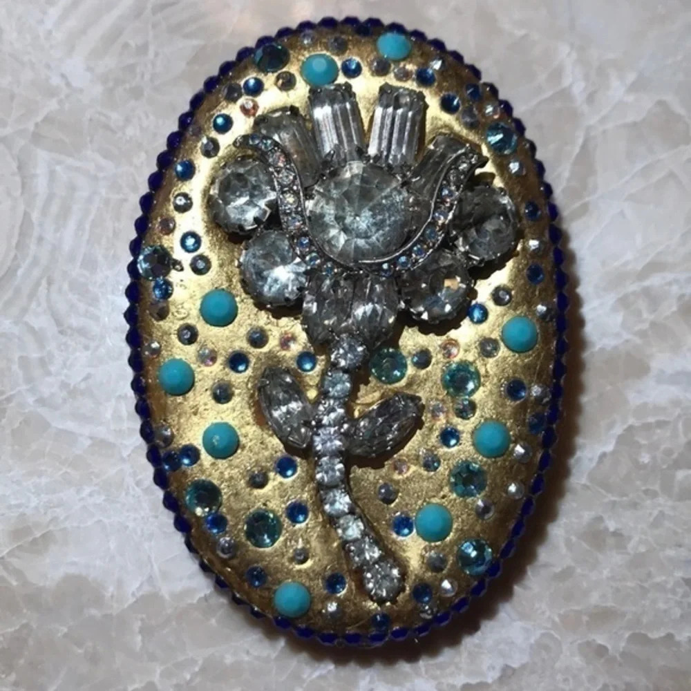HOLMAN III art hand made‎ vintage pin​​